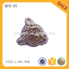 MFB95 boutons métalliques sur mesure en or pour jeans, boutons en métal haut de gamme avec votre propre logo